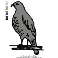 Bird Embroidery Design 27